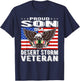 Proud Son Of Desert Storm Veteran Persian Gulf War Veterans T-Shirt - T-Shirt | Navy