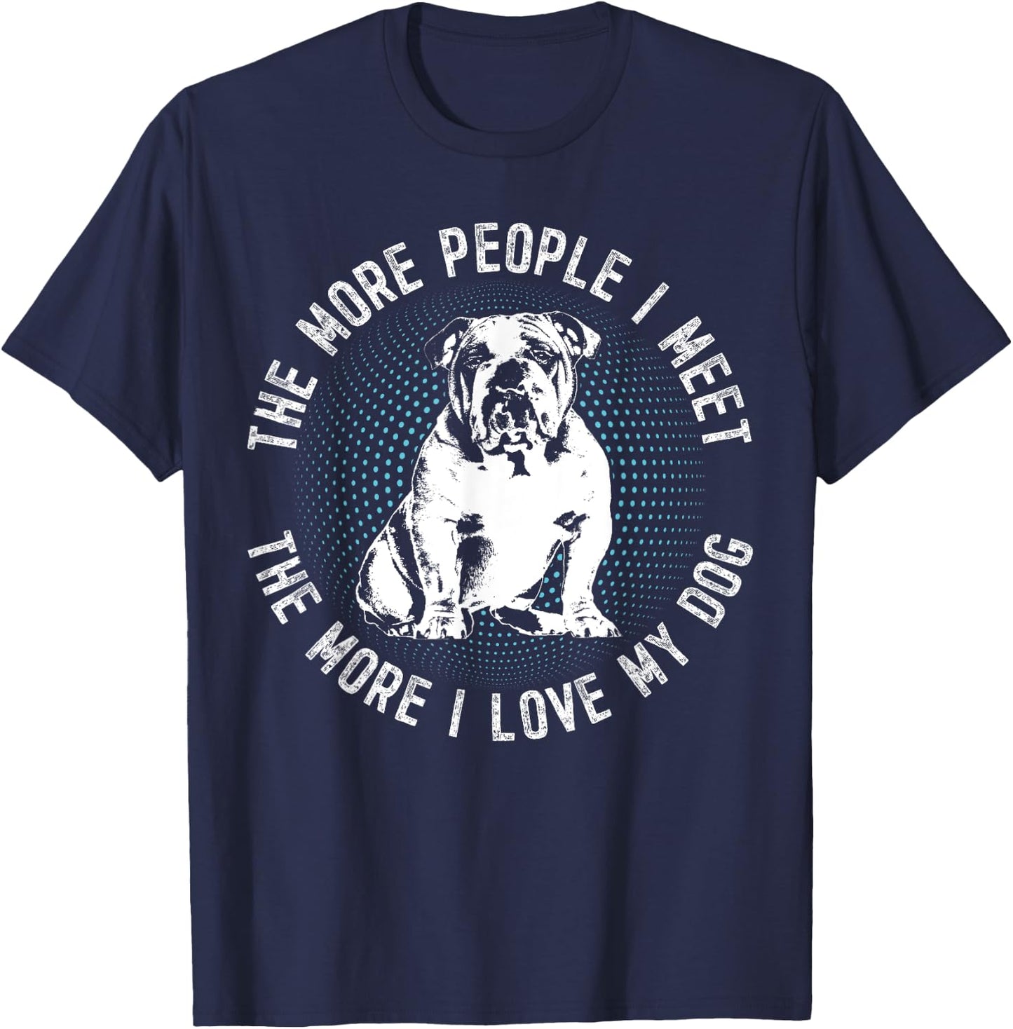 99 Gifts English Bulldog British Bulldog -Adults T-Shirt - T-Shirt | Navy