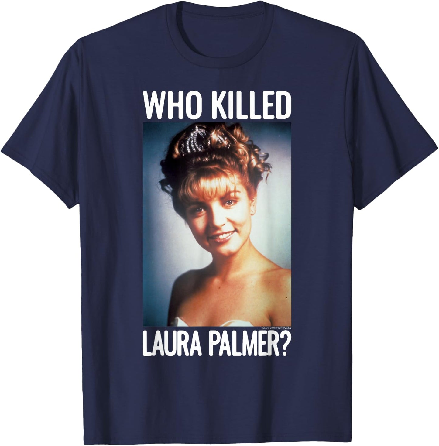 Twin Peaks Who Killed Laura Palmer The Photo Graphic T-Shirt - T-Shirt | Navy