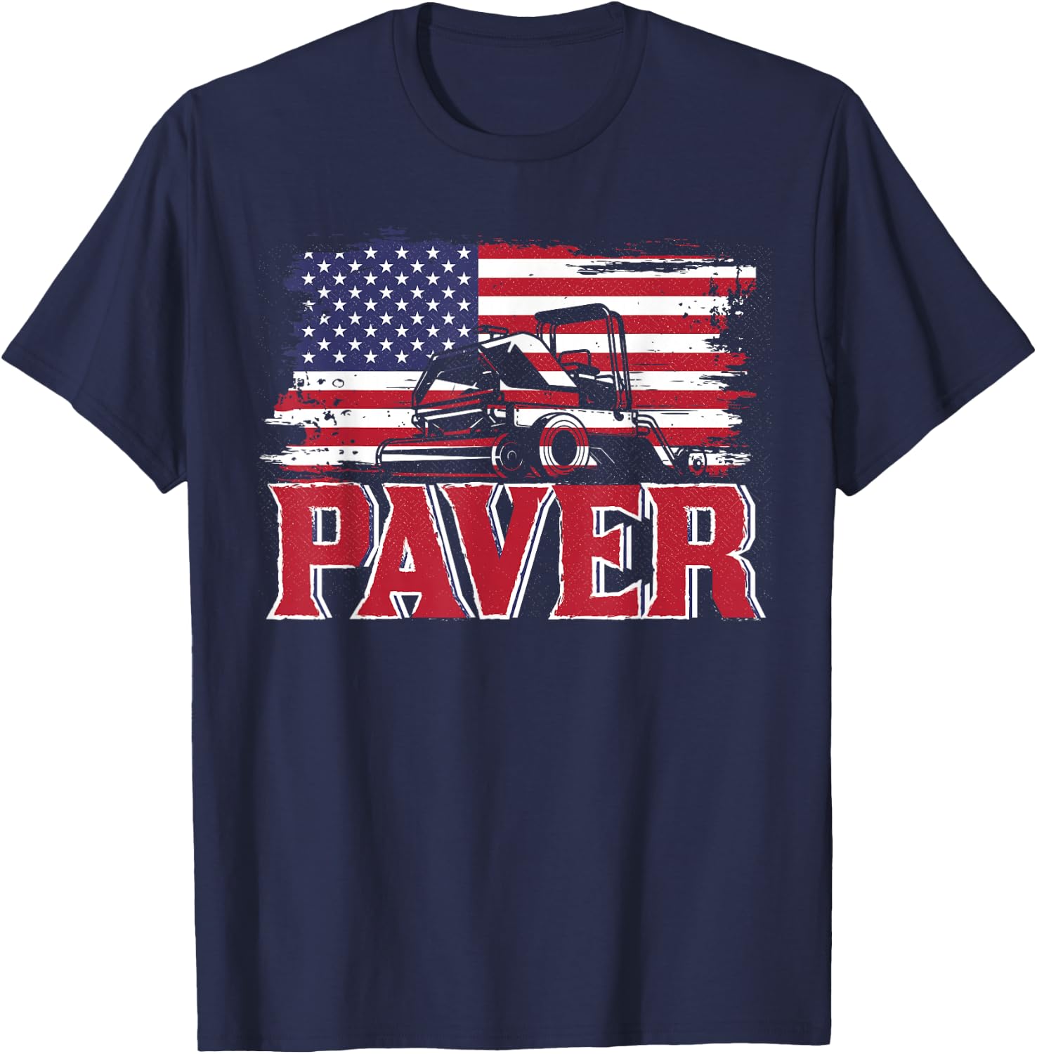 Asphalt and Paving Worker T-Shirt - T-Shirt | Navy