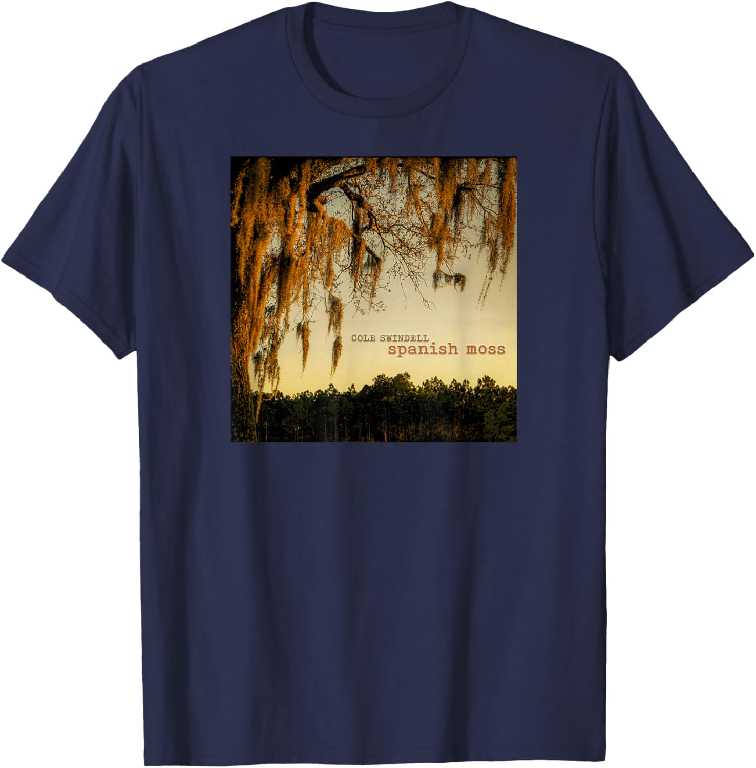 Cole Swindell Spanish Moss T-Shirt - T-Shirt | Navy