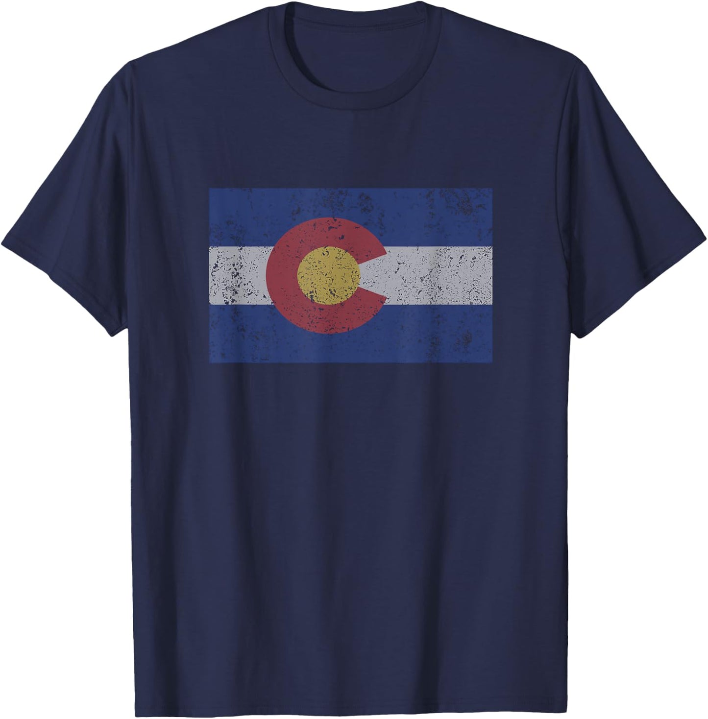 Colorado State Flag Denver Rocky Mountain Coloradan T-Shirt - T-Shirt | Navy