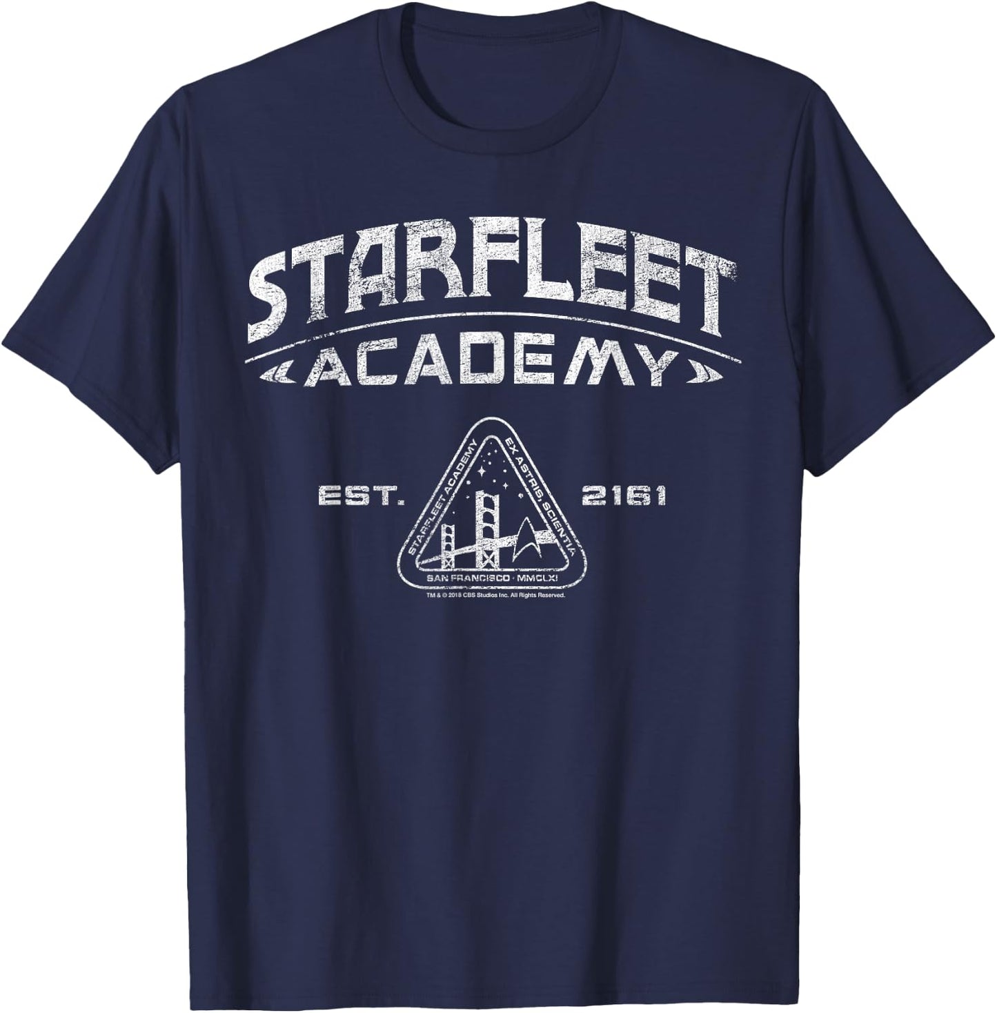 Star Trek Starfleet Academy 2161 Vintage Collegiate T-Shirt - T-Shirt | Navy