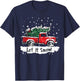 Let It Snow Vintage Family Matching Christmas Tree Red Truck T-Shirt - T-Shirt | Navy