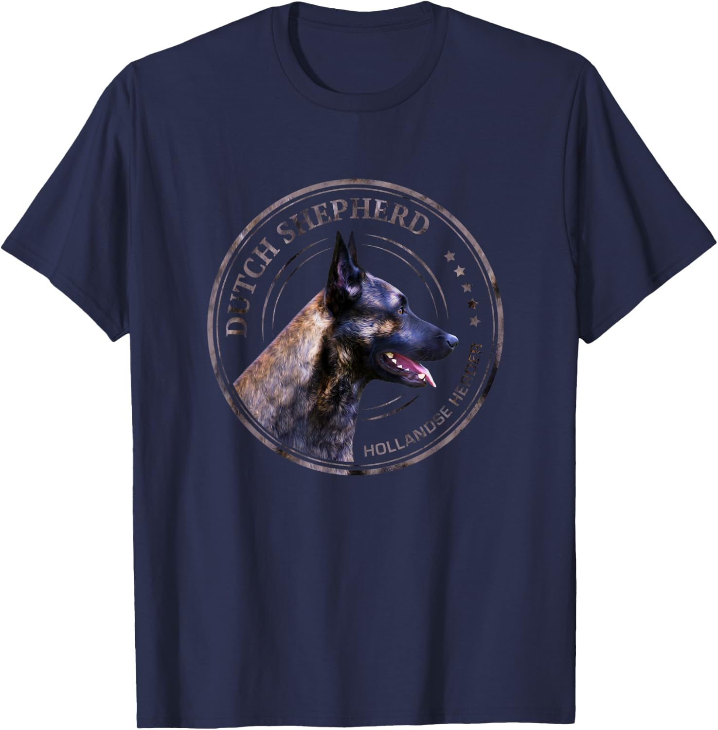 Dutch Shepherd - Dutchie T-Shirt - T-Shirt | Navy