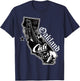 Oakland California Map Northern Cali Bay Area CA T-Shirt - T-Shirt | Navy