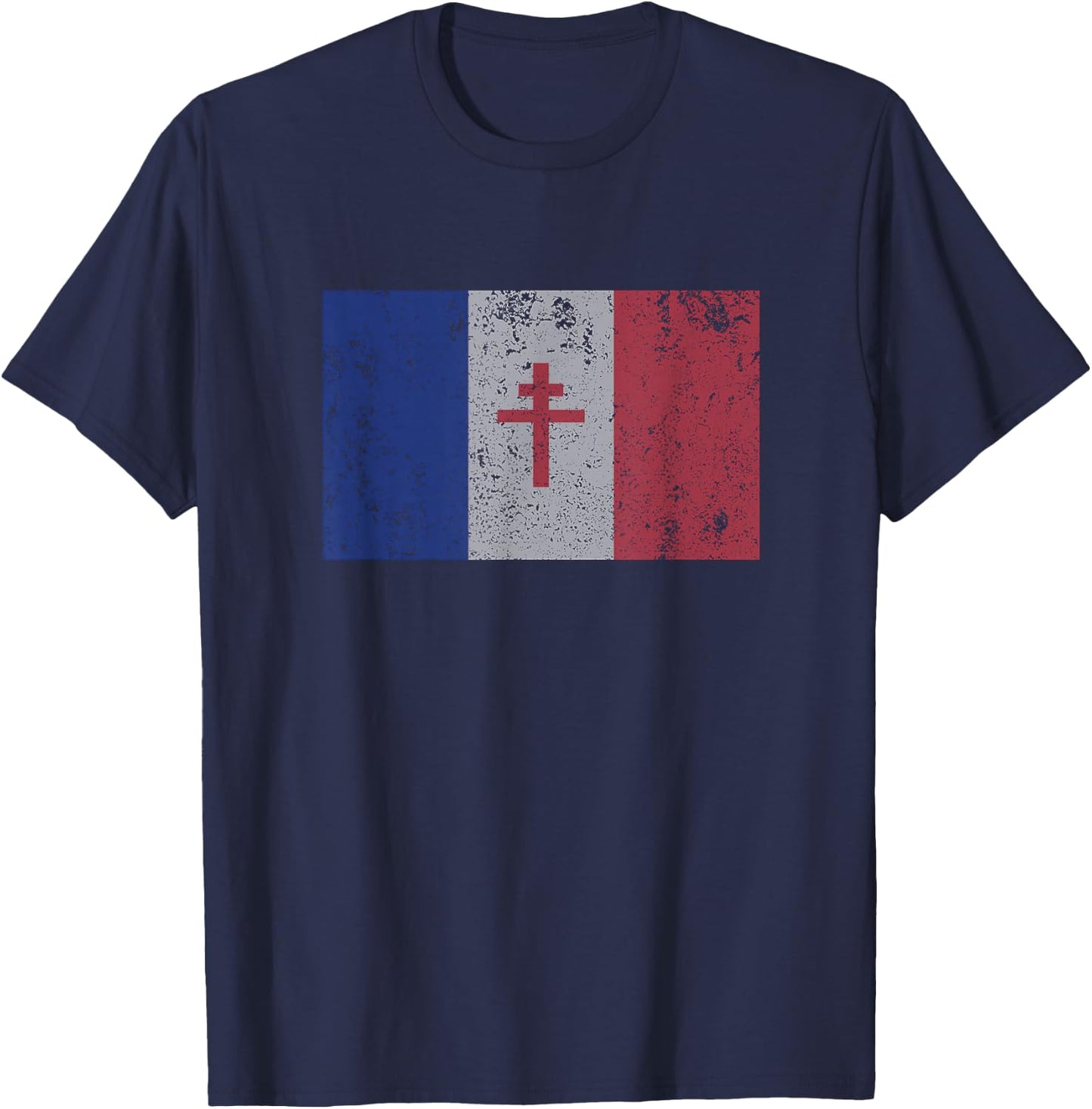 La Resistance The French Flag France Paris WWII T Shirt T-Shirt - T-Shirt | Navy
