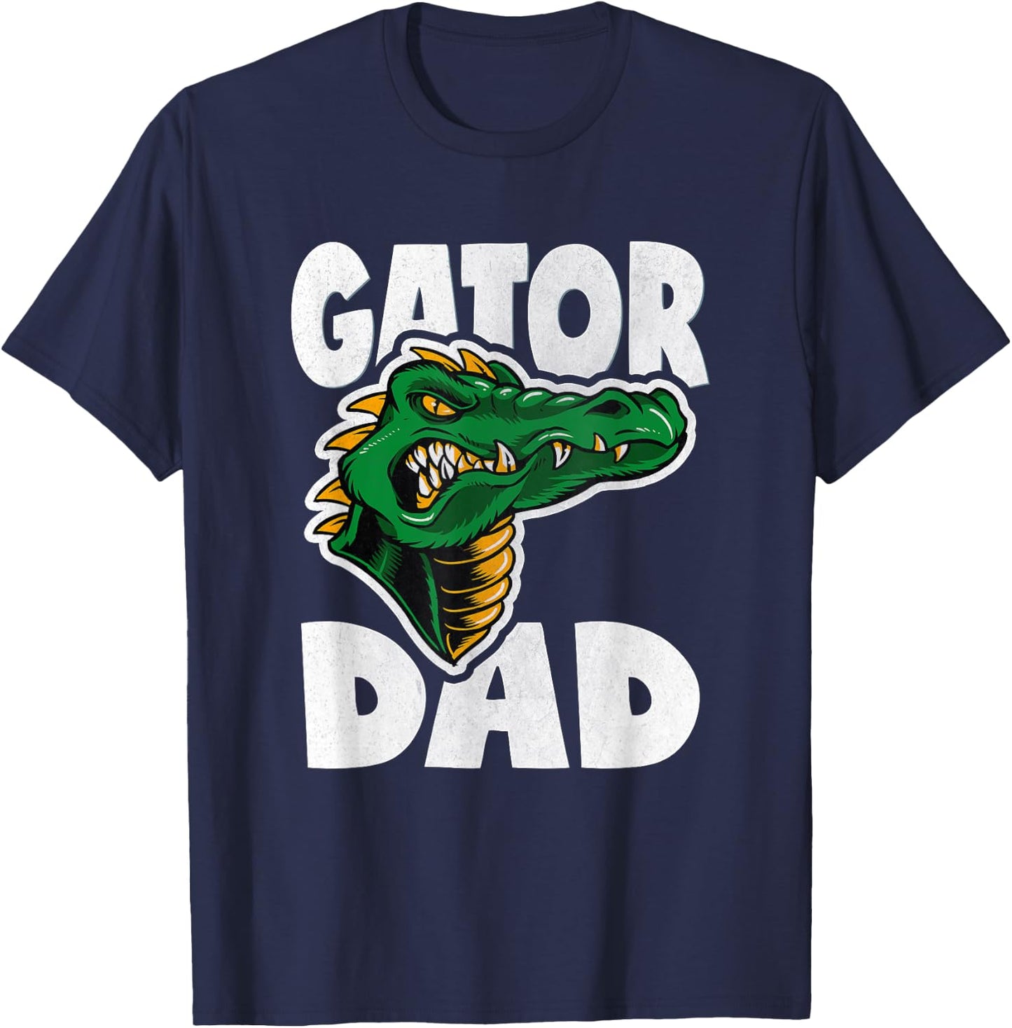 Gator Dad Vintage Retro Monster Alligators Father Men T-Shirt - T-Shirt | Navy