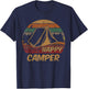 Camping Gifts Happy Camper Campsite Scout Lovers Camp T-Shirt - T-Shirt | Navy