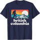British Columbia Canada Bigfoot Mountains T-Shirt - T-Shirt | Navy