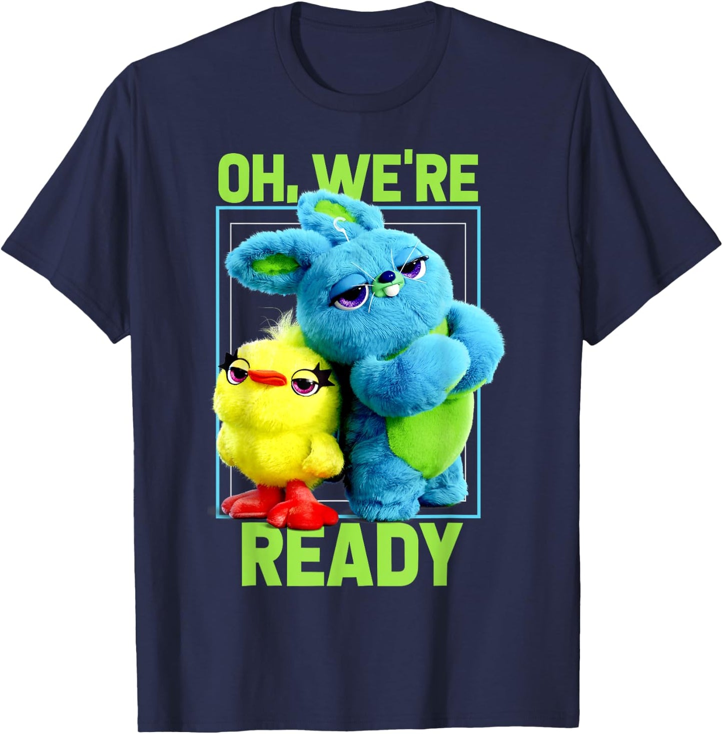 Pixar Toy Story 4 Ducky & Bunny Oh, We're Ready T-Shirt - T-Shirt | Navy