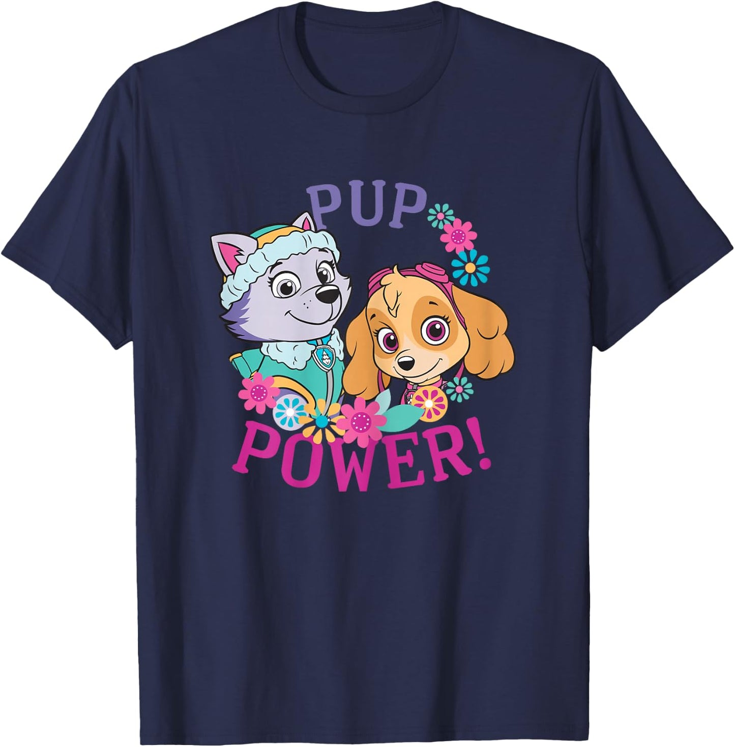 PAW Patrol "PUP POWER GIRL" Group T-Shirt - T-Shirt | Navy