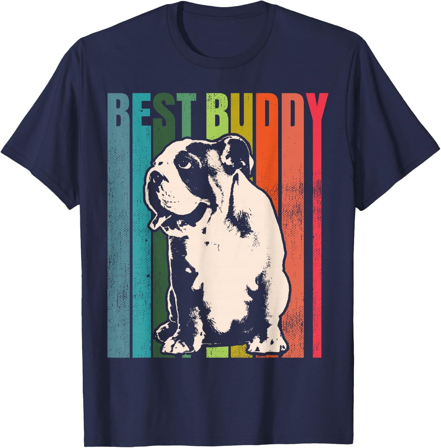 English Bulldog British Bulldog T-Shirt - T-Shirt | Navy