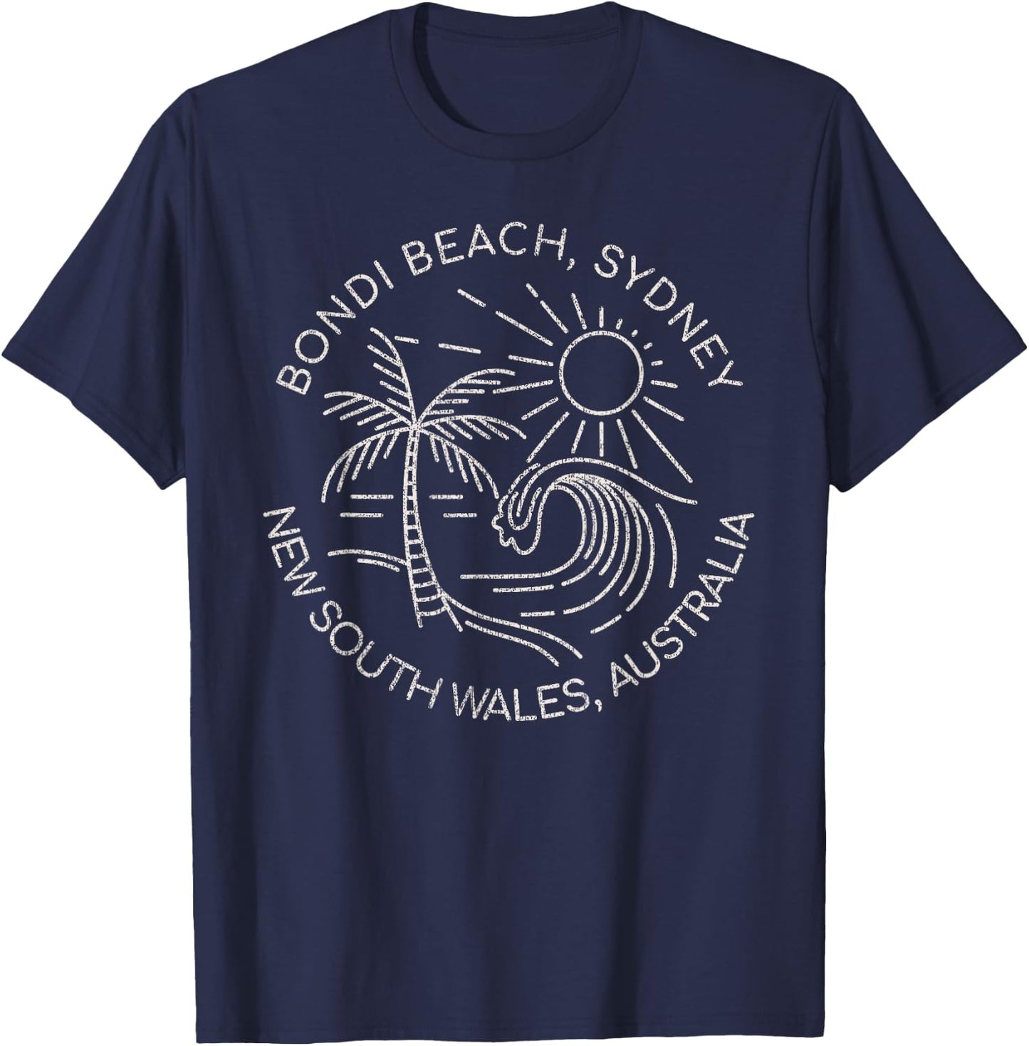 Bondi Beach Sydney New South Wales Australia T-Shirt - T-Shirt | Navy