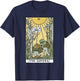 The Lovers Frog Toad Tarot Card Vintage Frog Lover Meme T-Shirt - T-Shirt | Navy