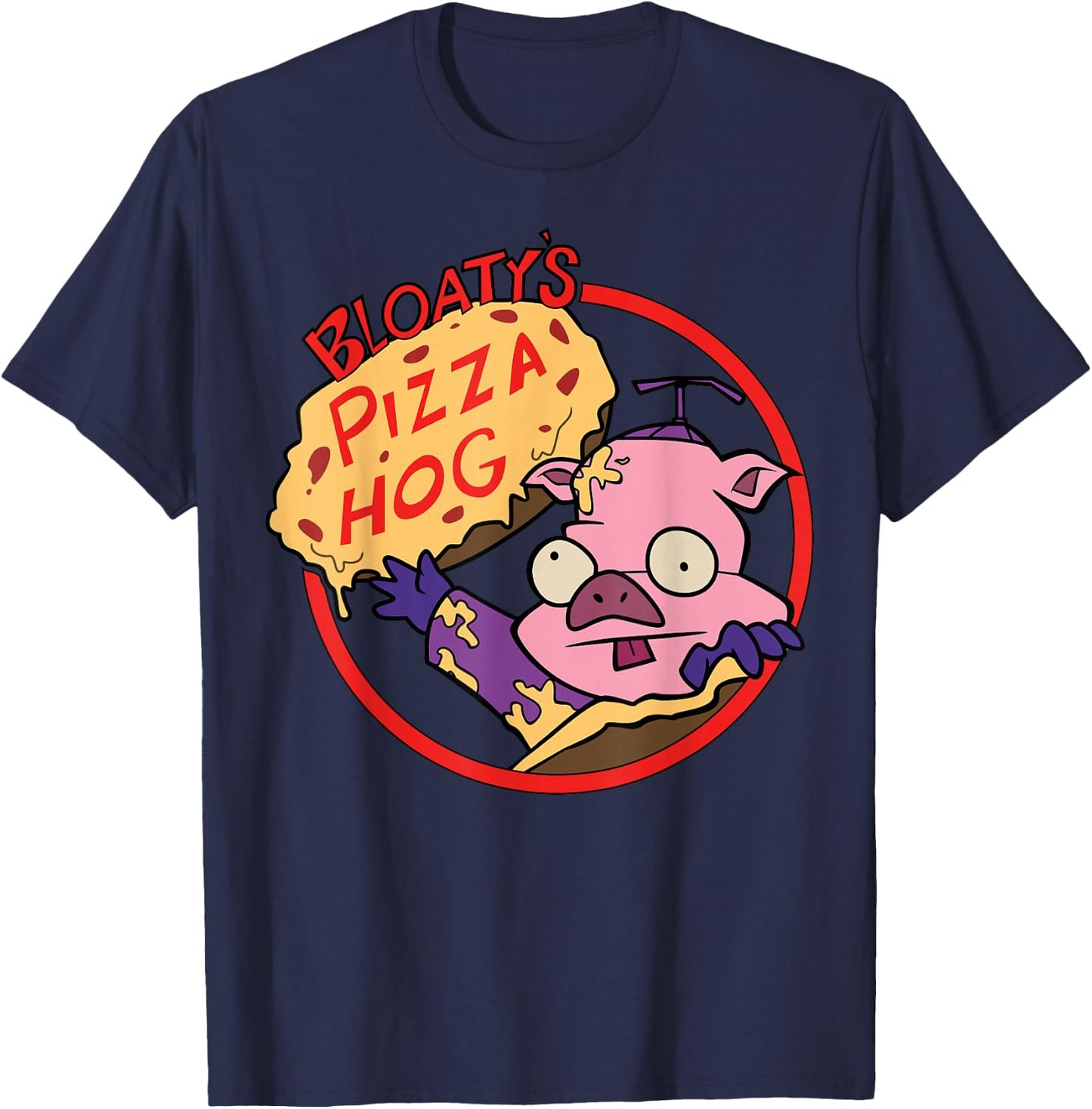 Nickelodeon Bloaty's Pizza Hog Graphic T-Shirt - T-Shirt | Navy