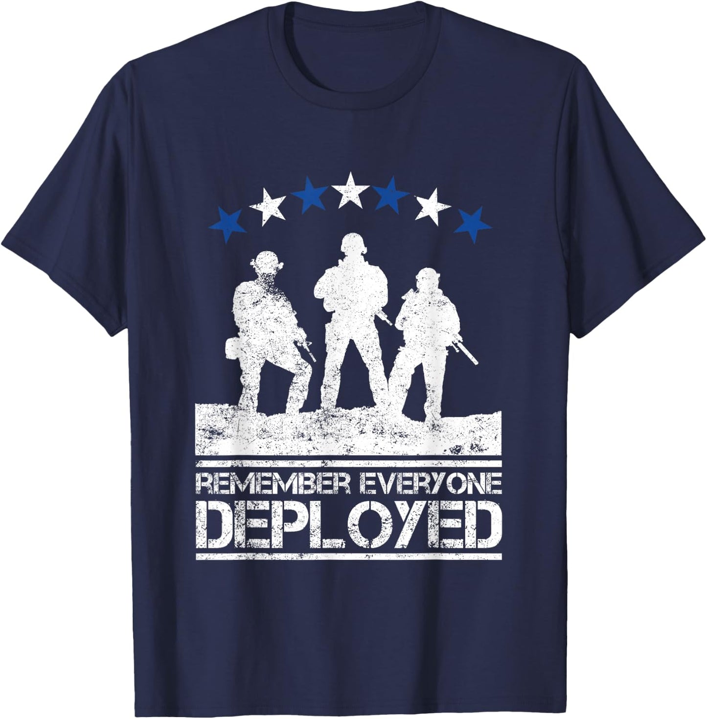 Red Friday Military Shirt Remember Everyone Deployed Shirt T-Shirt - T-Shirt | Navy