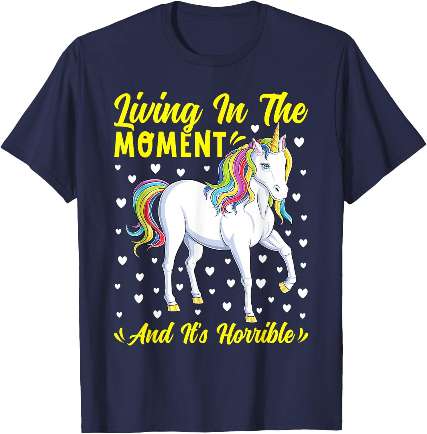 Funny Unicorn Joke Meme Adult Humor Unicorns Lover T-Shirt - T-Shirt | Navy