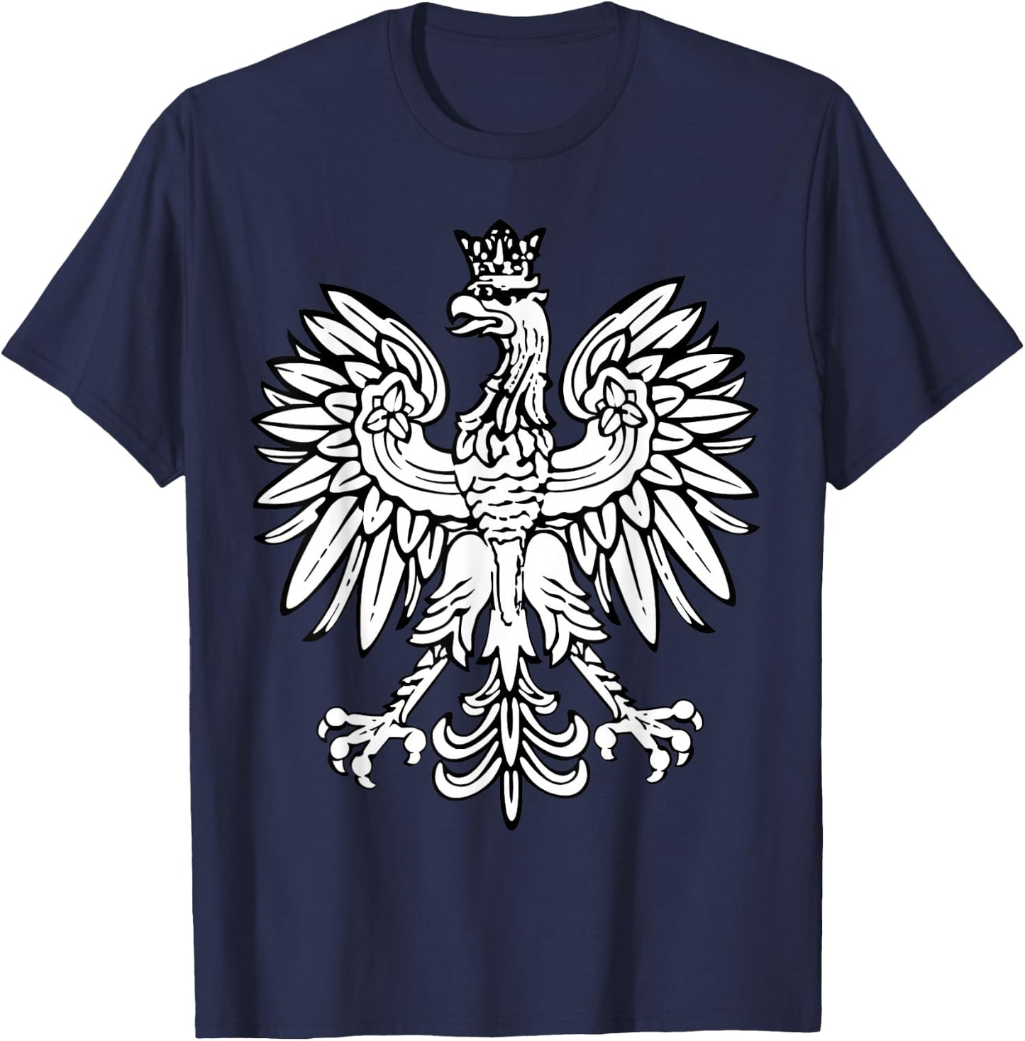 Falcon Polish Pride Shirt Eagle Poland Dyngus Day Buffalo T-Shirt - T-Shirt | Navy