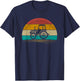 Farm Tractor Shirt Retro Tractor Agriculture Farmers Rancher T-Shirt - T-Shirt | Navy