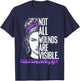 Not All Wounds Are Visible Women Domestic Violence Awareness T-Shirt - T-Shirt | Navy