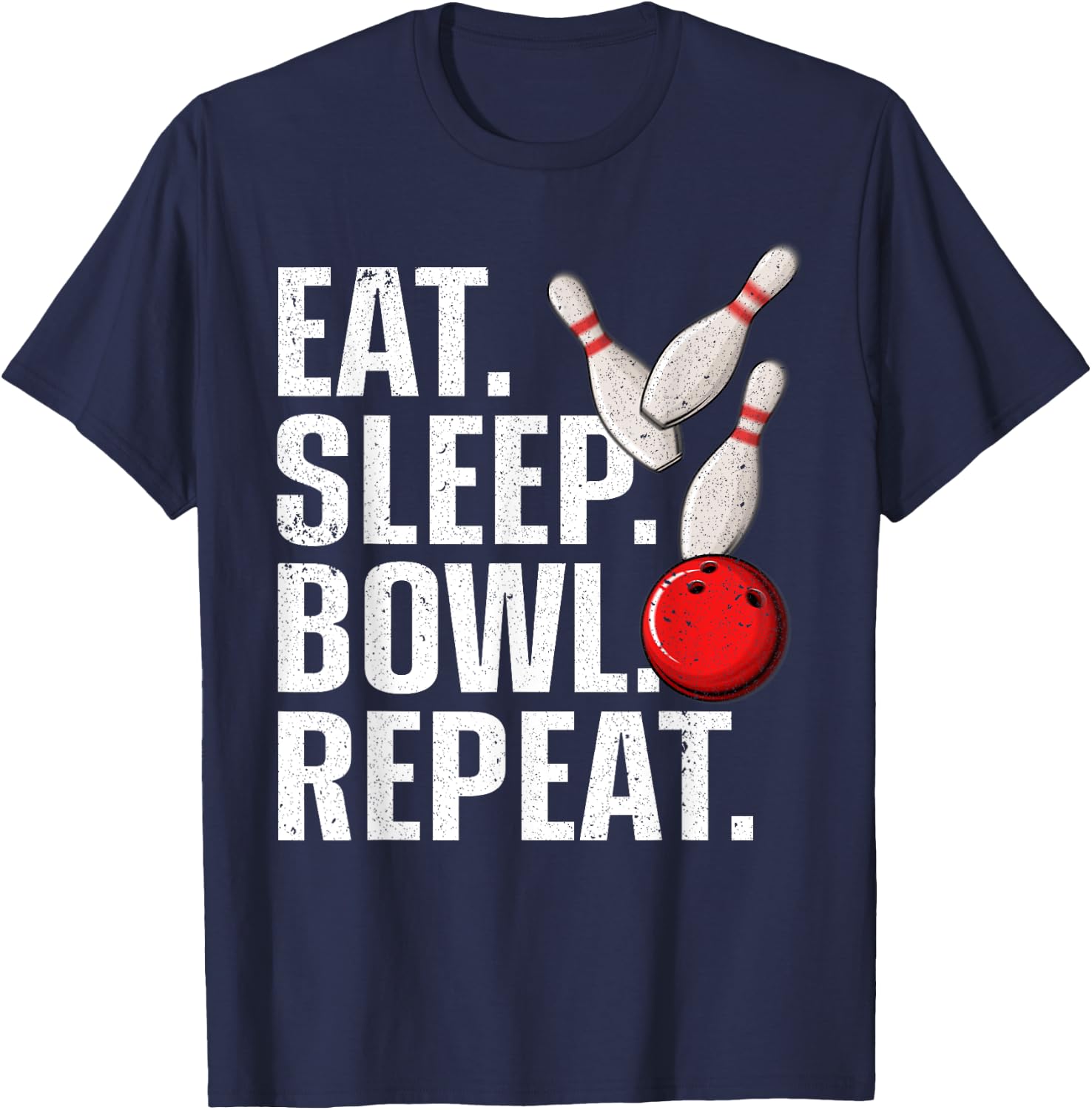 Cool Bowling Novelty Women Bowling Team Gag Bowler T-Shirt - T-Shirt | Navy
