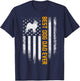 Vintage USA Best Pomeranian Dog Dad Ever American Flag Gift Men T-Shirt - T-Shirt | Navy