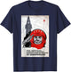 Vintage Soviet Sputnik Gagarin Space Ussr Poster Russia T-Shirt - T-Shirt | Navy