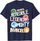 Marvel Comics Avengers Father's Day This Dad is Legendary T-Shirt - T-Shirt | Navy