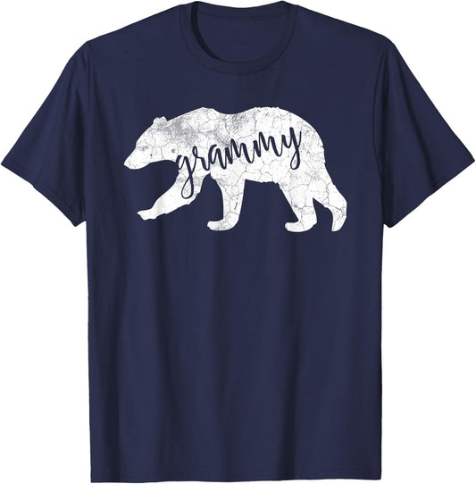 Cute Grammy Bear Shirt Grandmother Shirt T-Shirt - T-Shirt | Navy