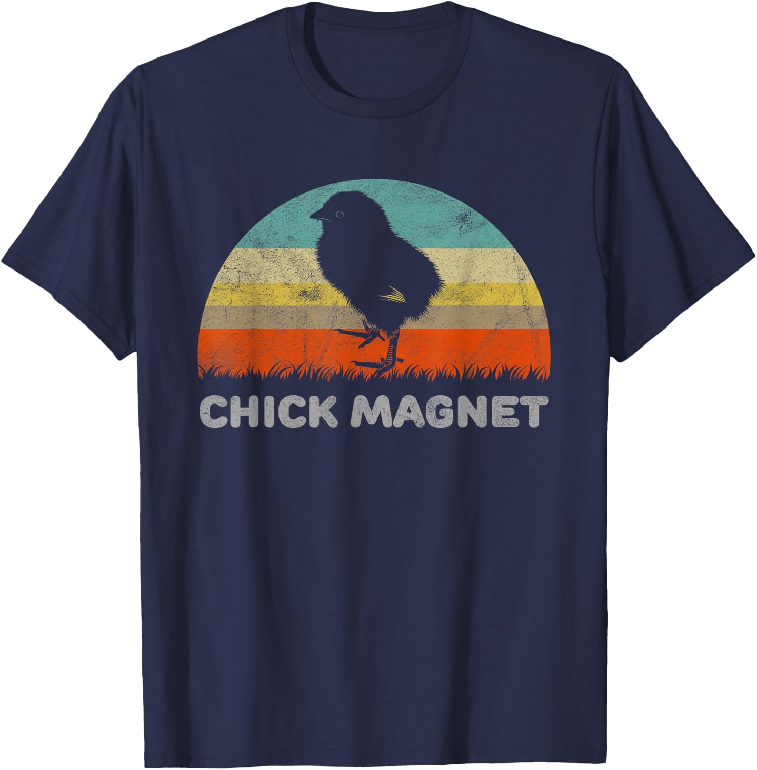 Funny Retro Style Chick Magnet T-Shirt - T-Shirt | Navy