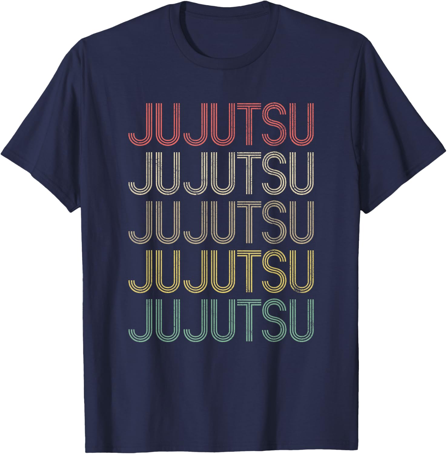 Retro Style Jujutsu T-Shirt - T-Shirt | Navy