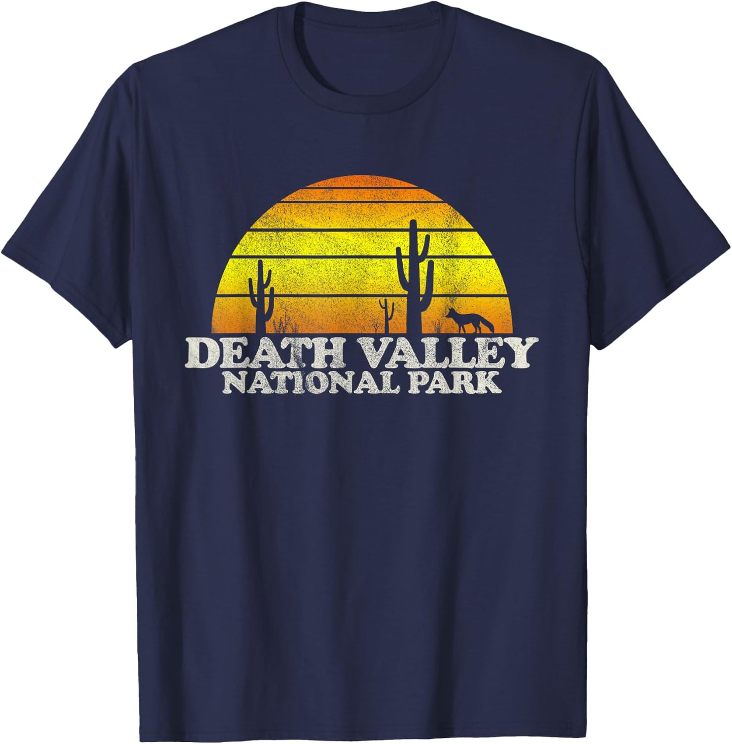 Vintage Death Valley National Park Sunset Shirt T-Shirt - T-Shirt | Navy