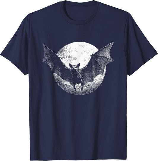 Gothic Bat T-Shirt - T-Shirt | Navy
