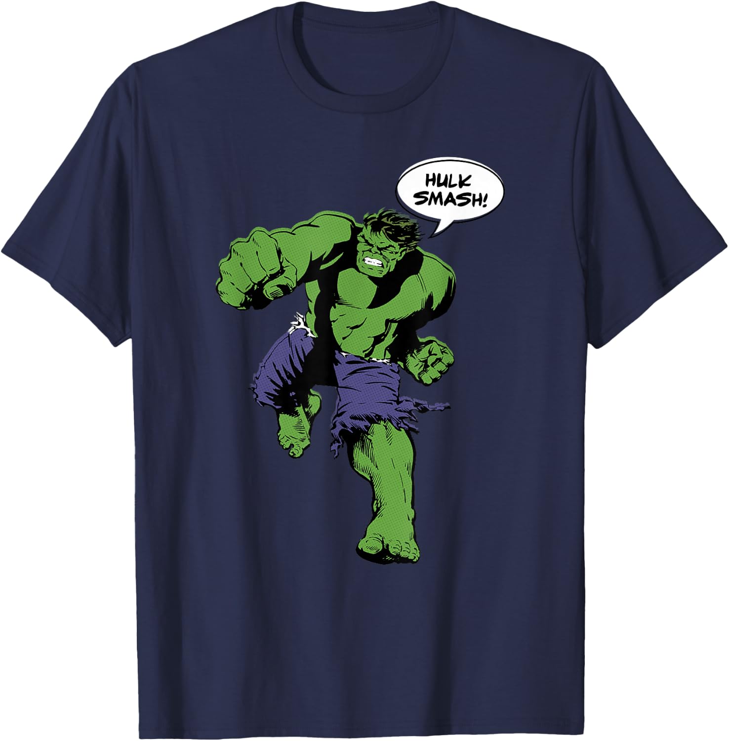 Marvel Comics Hulk Smash Graphic T-Shirt - T-Shirt | Navy