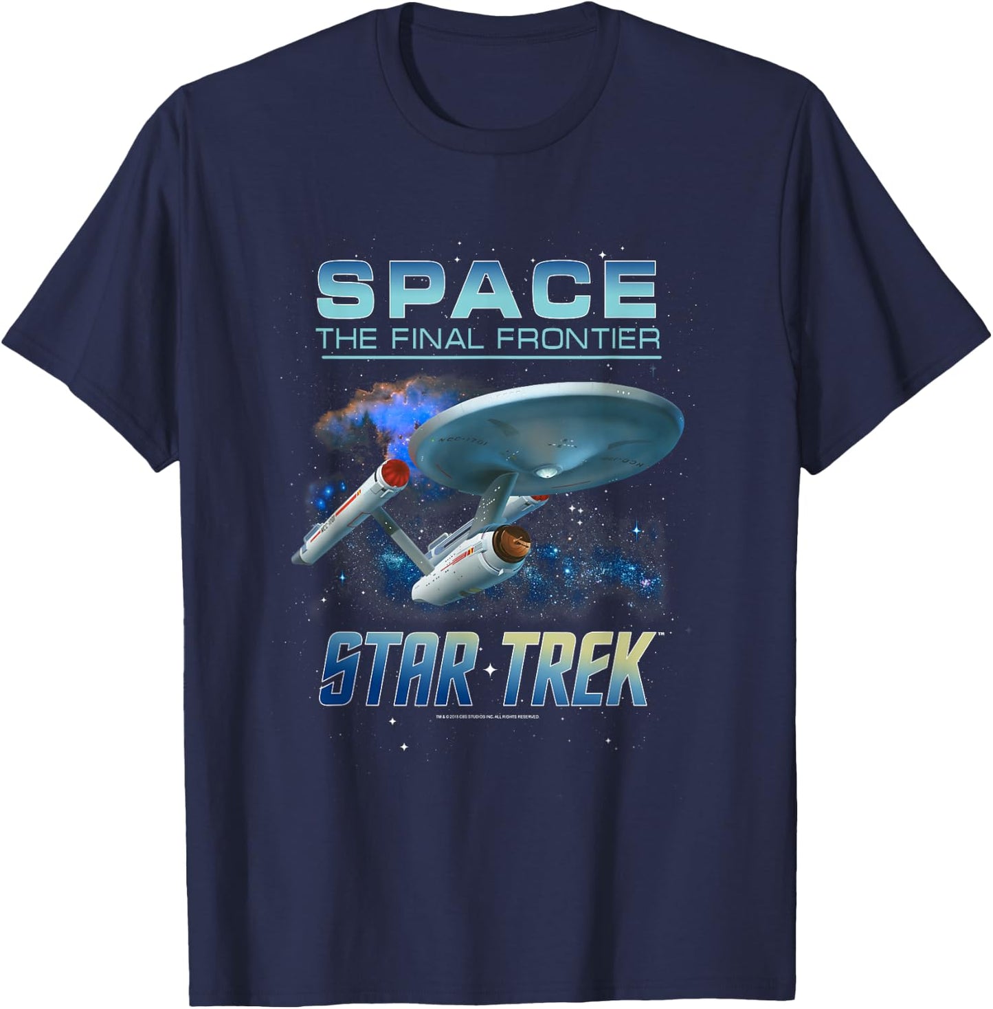 Star Trek Original Series The NCC-1701 Intro T-Shirt - T-Shirt | Navy