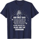God Once Said Black And Tan Coonhound Men Women T-Shirt - T-Shirt | Navy