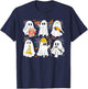 Ghost Construction Worker Costume For Halloween Men Women T-Shirt - T-Shirt | Navy
