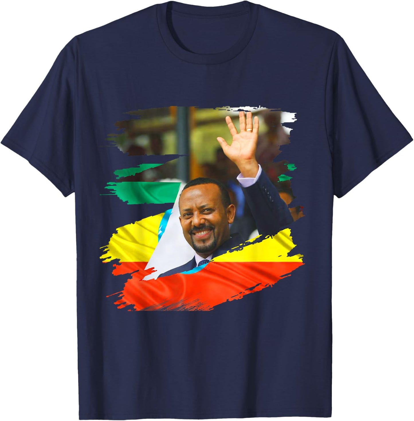 Dr. Abiy Ahmed shirt the Ethiopian Prime Minister T shirt T-Shirt - T-Shirt | Navy