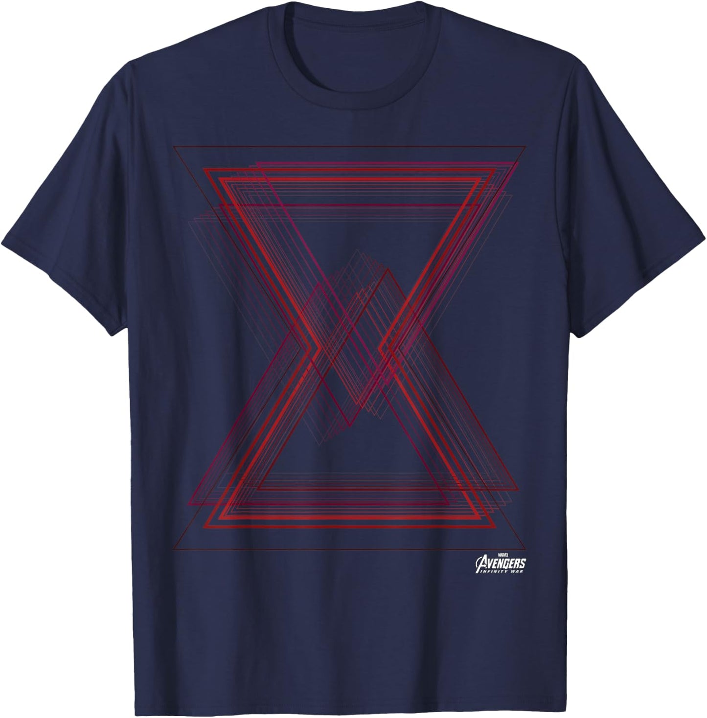 Marvel Avengers Infinity War Black Widow Geo Logo T-Shirt - T-Shirt | Navy