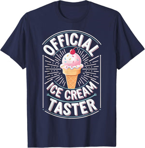 Official Ice Cream Taster T-Shirt - T-Shirt | Navy