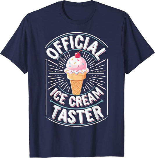 Official Ice Cream Taster T-Shirt - T-Shirt | Navy