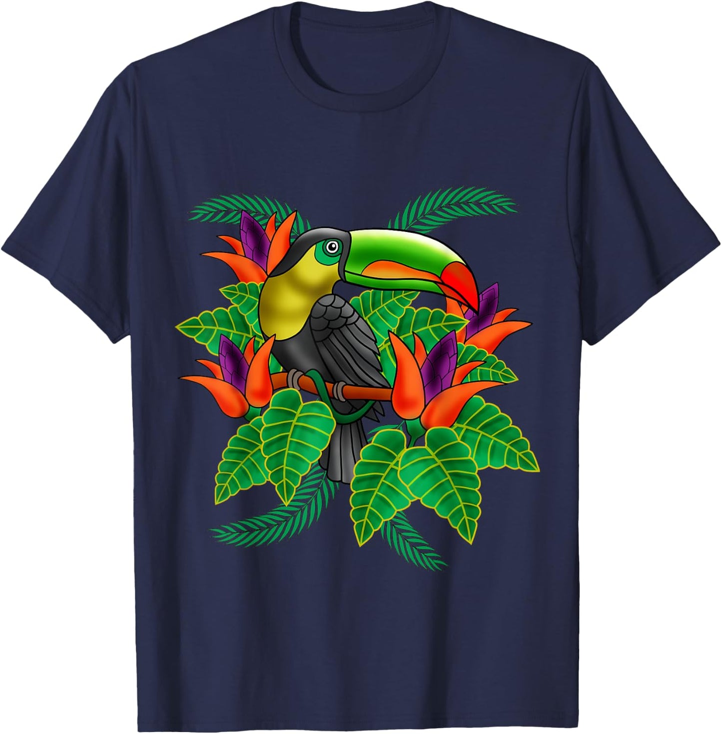 Toucan Tucan Funny Tropical Bird Cool Animal Gift T-Shirt - T-Shirt | Navy