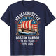Massachusetts Boston Harbor to 250 Years 1776 2026 T-Shirt - T-Shirt | Navy
