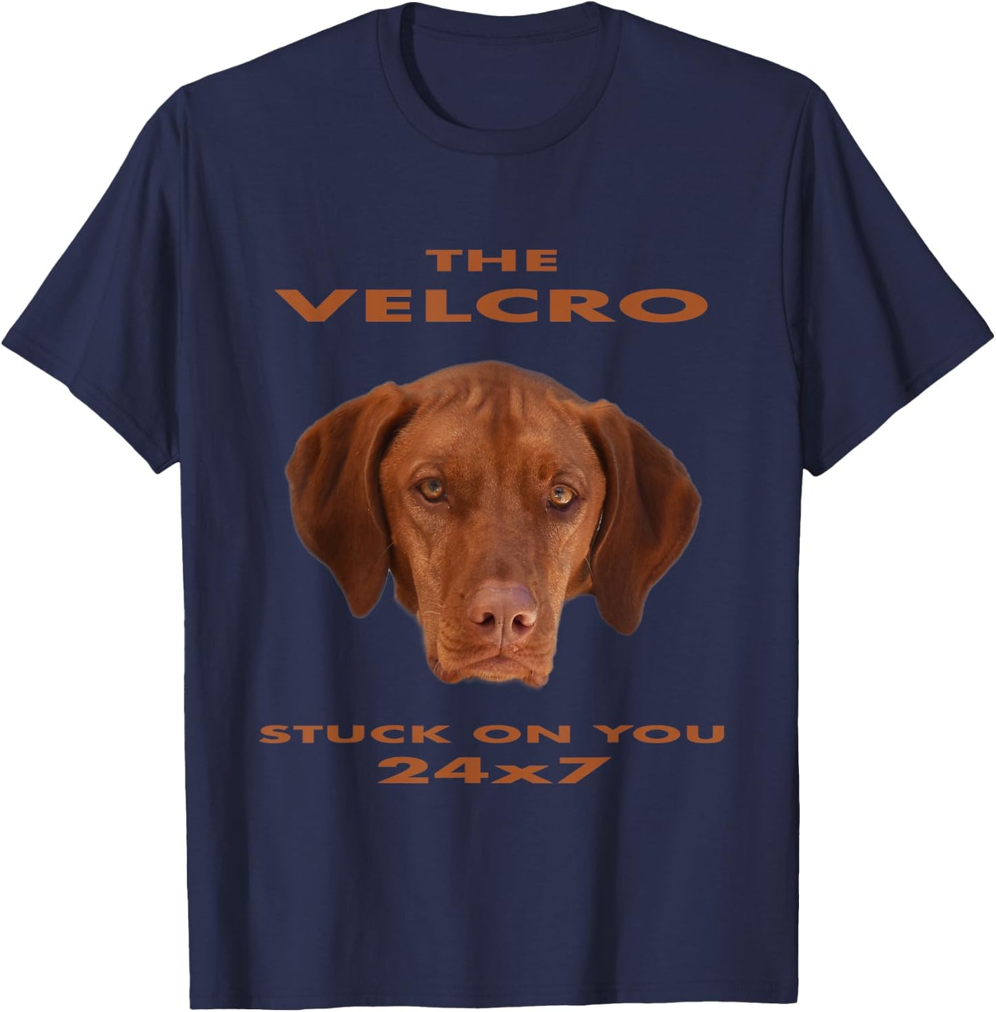 Vizsla Velcro T-Shirt - T-Shirt | Navy