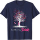 In October We Wear Pink Tree Breast Cancer Awareness T-Shirt - T-Shirt | Navy