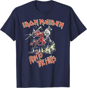 Iron Maiden - Run to the Hills T-Shirt - T-Shirt | Navy