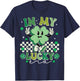 Retro In My Lucky Era St Patricks Day Shamrock Lucky Charm T-Shirt - T-Shirt | Navy