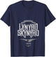 Women's Lynyrd Skynyrd Freebird Retro Logo 1974 Rock Music 70s Gifts V-Neck T-Shirt - T-Shirt | Navy
