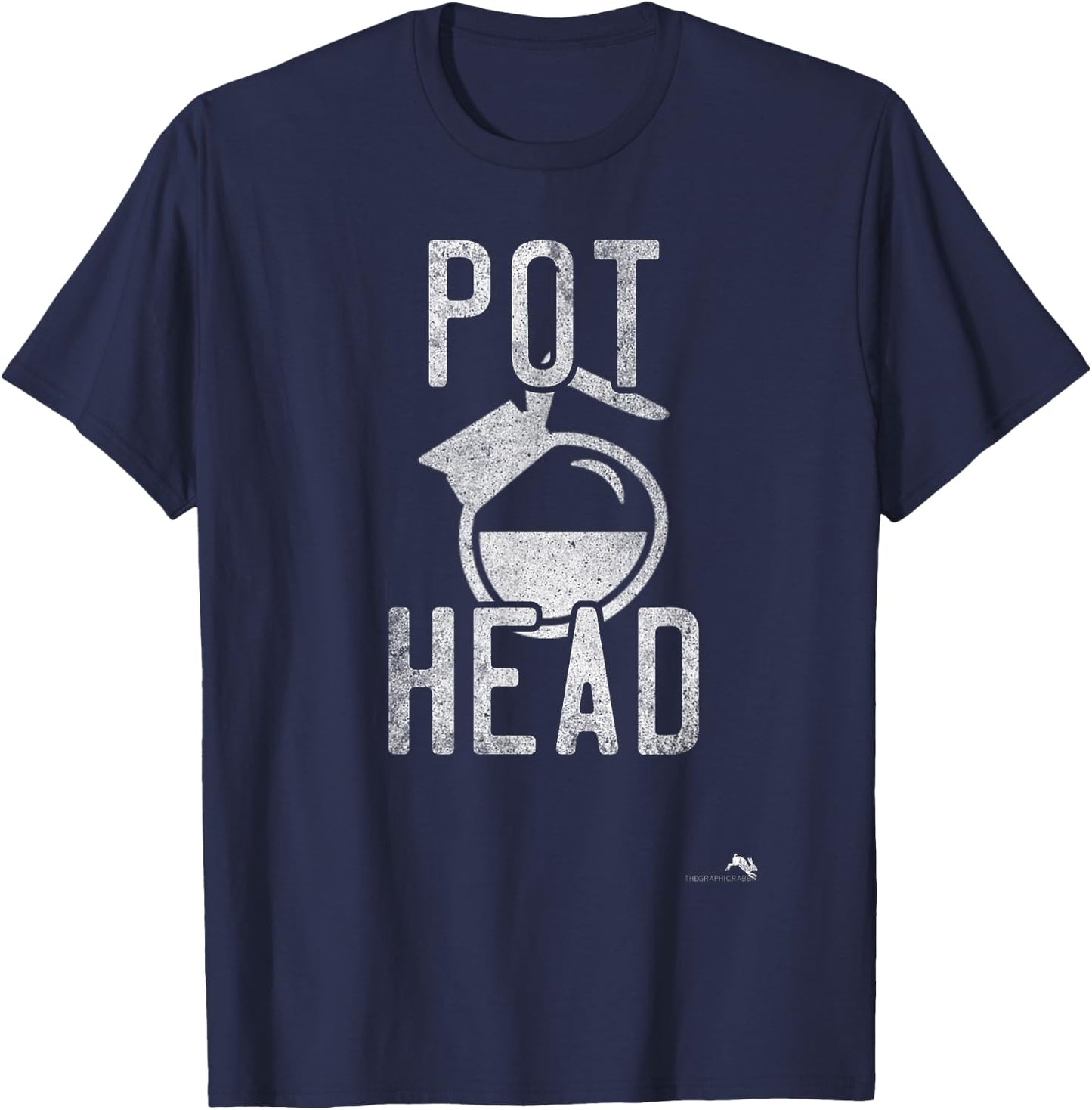 Pot Head Coffee T-Shirt - T-Shirt | Navy